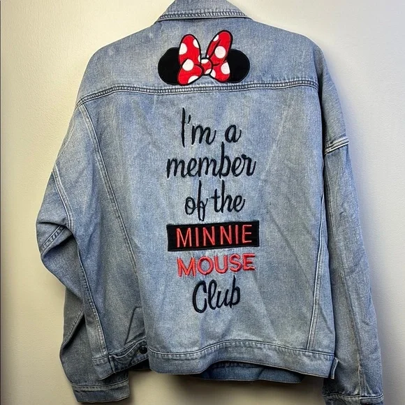 Disney Minnie Mouse club Vintage Denim Jacket - Picture 4 of 5